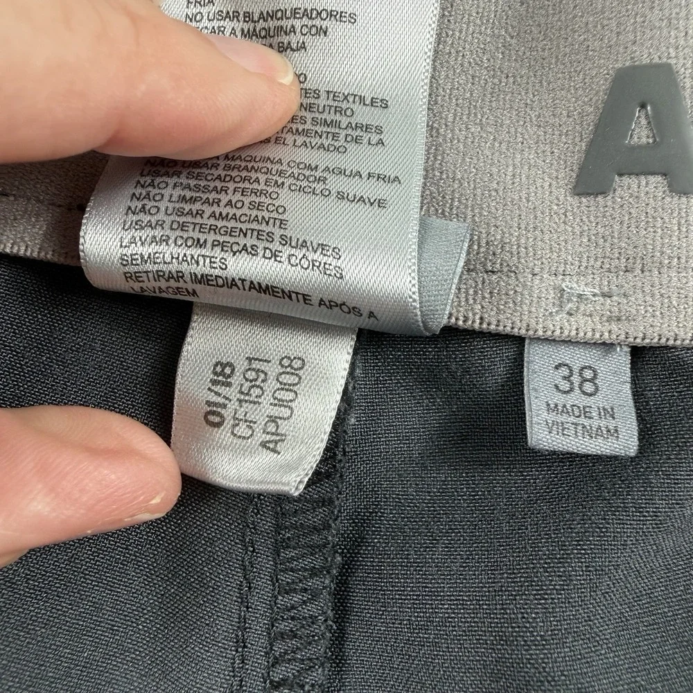 Adidas Golf Shorts Mens 38 Gray Heather Performance Stretch Flat Front Casual